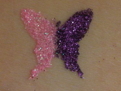 Glitter Butterfly Pic Tattoos